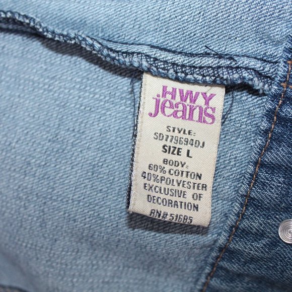HWY Jeans Highway Super-Distressed Jean Jacket - Picture 12 of 16